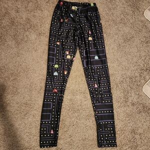 Vintage Ms. Pacman video game 80s Women's Leggings Yoga Fitness pants Size M